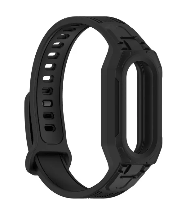 TPU remen s integriranim zaštitnim okvirom za Xiaomi Smart Band 9 / 8 / Mi Band 7 / 6 / 5