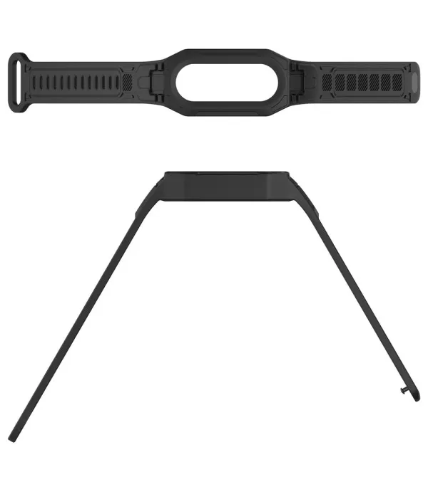 TPU remen s integriranim zaštitnim okvirom za Xiaomi Smart Band 9 / 8 / Mi Band 7 / 6 / 5