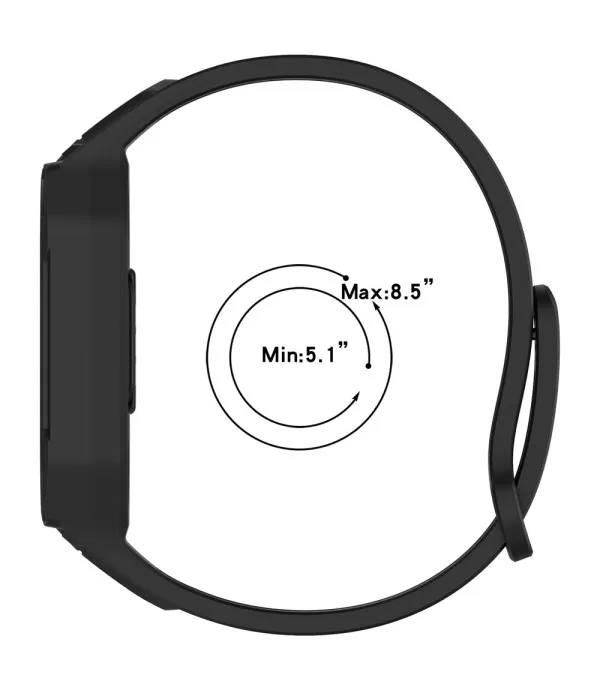 TPU remen s integriranim zaštitnim okvirom za Xiaomi Smart Band 9 / 8 / Mi Band 7 / 6 / 5