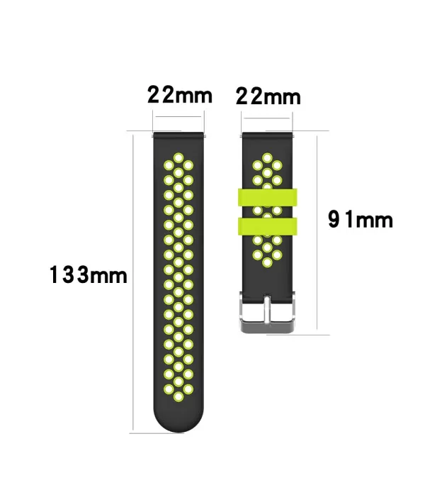 Silikonski remen Dual Color za Samsung, Huawei i Garmin satove – 22 mm