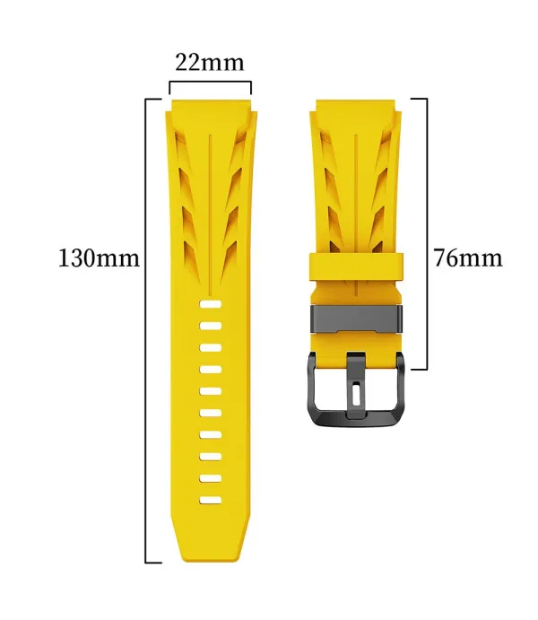 22 mm Groove silikonski remen za Samsung Galaxy Watch, Huawei Watch, Xiaomi, Garmin i druge pametne satove