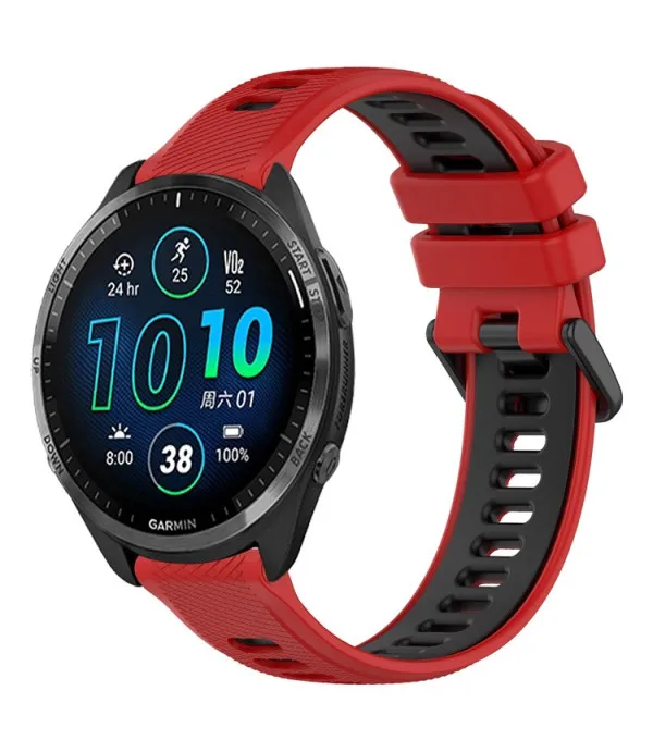 Silikonski remen za Garmin Forerunner 570, 965, 255, Vivoactive 4 i Venu 2 – Dual Color 22mm