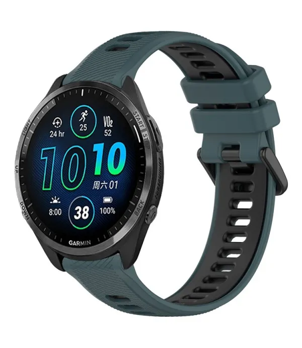 Silikonski remen za Garmin Forerunner 570, 965, 255, Vivoactive 4 i Venu 2 – Dual Color 22mm