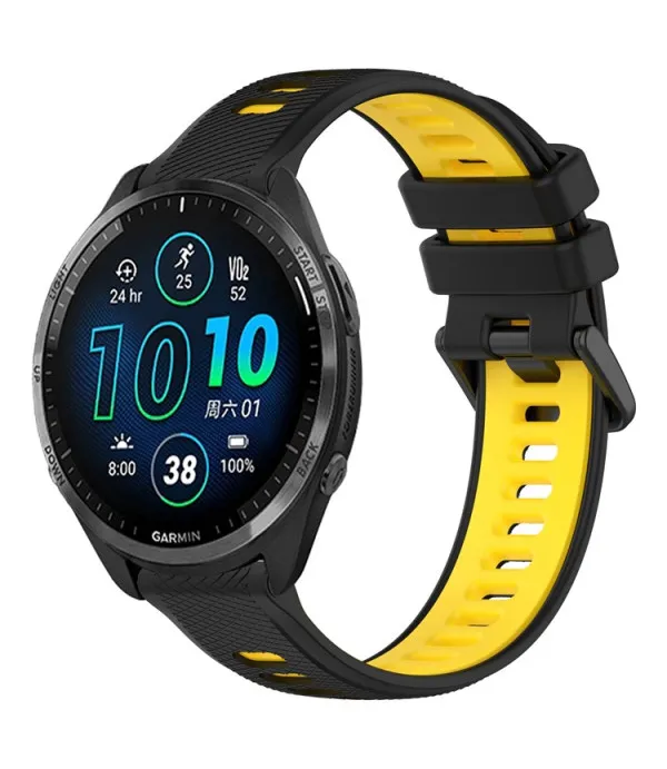 Silikonski remen za Garmin Forerunner 570, 965, 255, Vivoactive 4 i Venu 2 – Dual Color 22mm