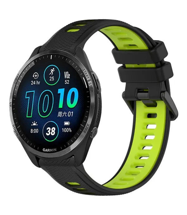 Silikonski remen za Garmin Forerunner 570, 965, 255, Vivoactive 4 i Venu 2 – Dual Color 22mm