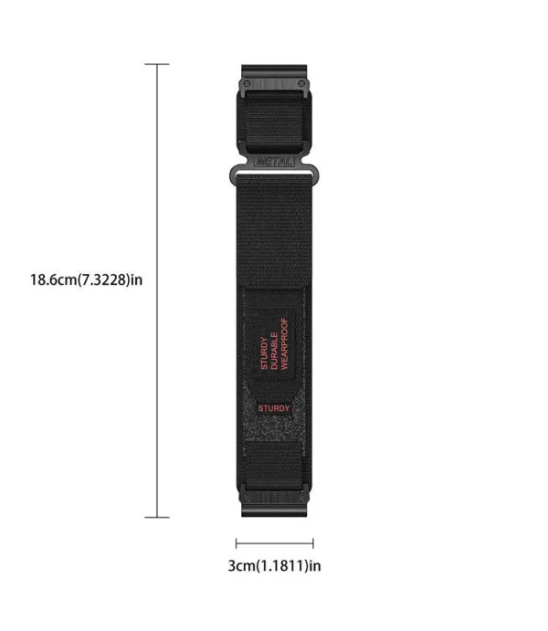 Nylon Scout 22 mm najlonski remen za Garmin Fenix 9 / Fenix 8 / Fenix 7 / Forerunner
