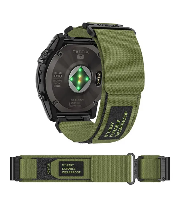 Rugged Nylon zamjenski remen za Garmin Fenix 8 / 7 / Forerunner 965 / 955 / 945 / 935