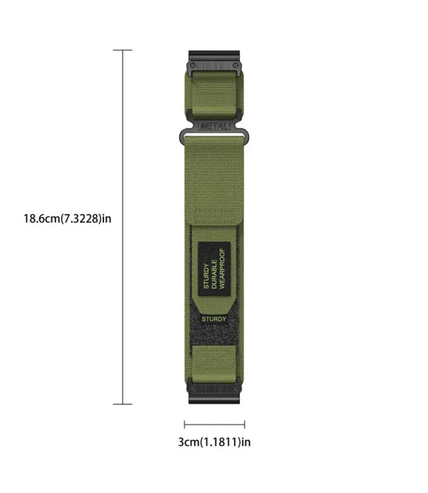 Rugged Nylon zamjenski remen za Garmin Fenix 8 / 7 / Forerunner 965 / 955 / 945 / 935