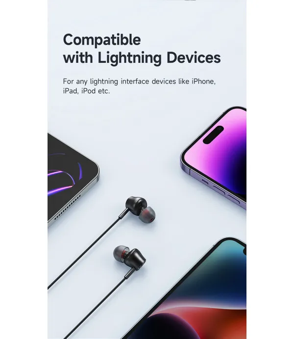 Mcdodo HP-3480 stereo žičane slušalice s mikrofonom i Lightning priključkom