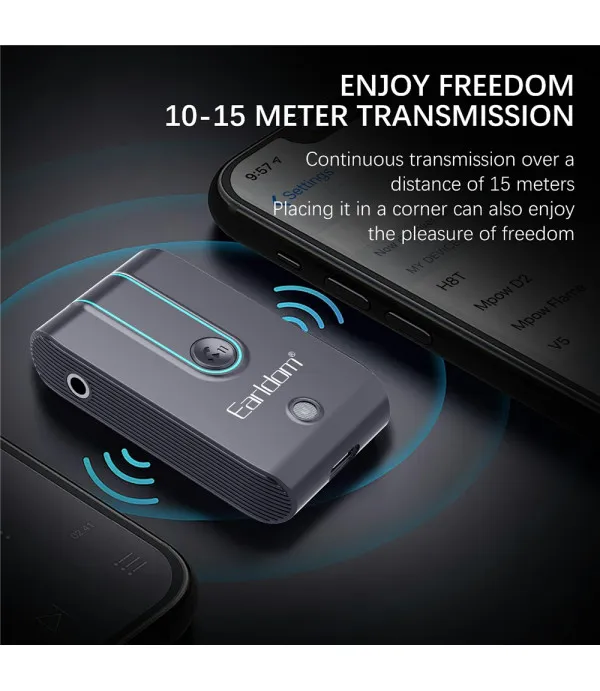 EARLDOM ET-BR05 Bluetooth 5.3 AUX adapter za auto