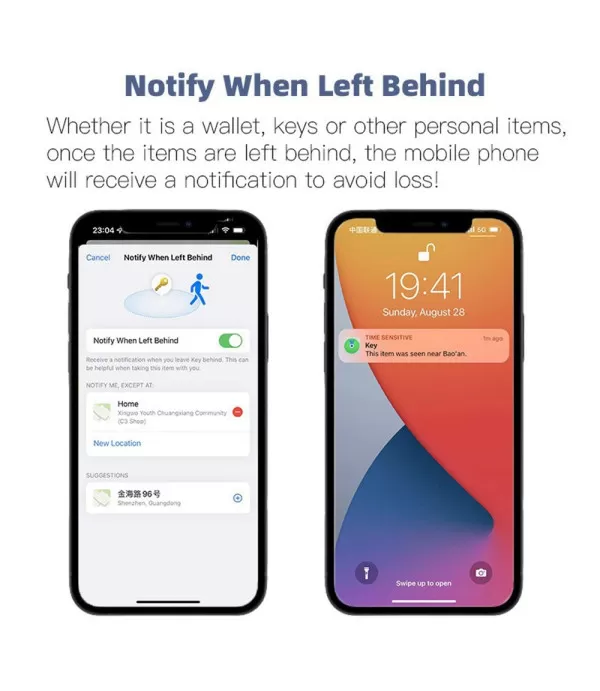 Ultra maleni Smart Finder Bluetooth lokator za novčanik i prtljagu