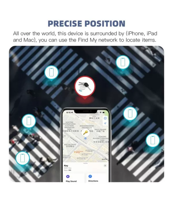 Ultra maleni Smart Finder Bluetooth lokator za novčanik i prtljagu
