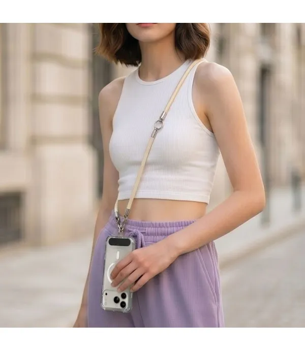 Tech-Protect C10S Rope Crossbody & Wrist univerzalna vezica za mobitel - Narančasta