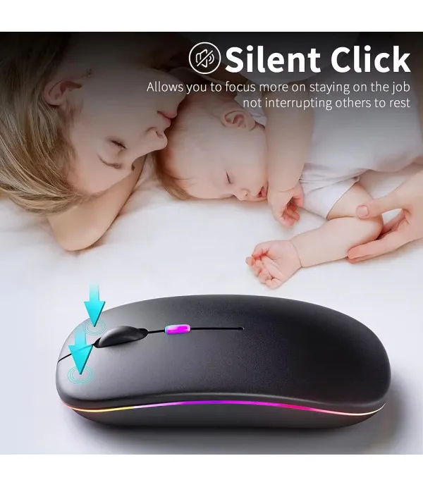 Techsuit GameFlow M1 bežični gaming miš RGB Bluetooth 5.2