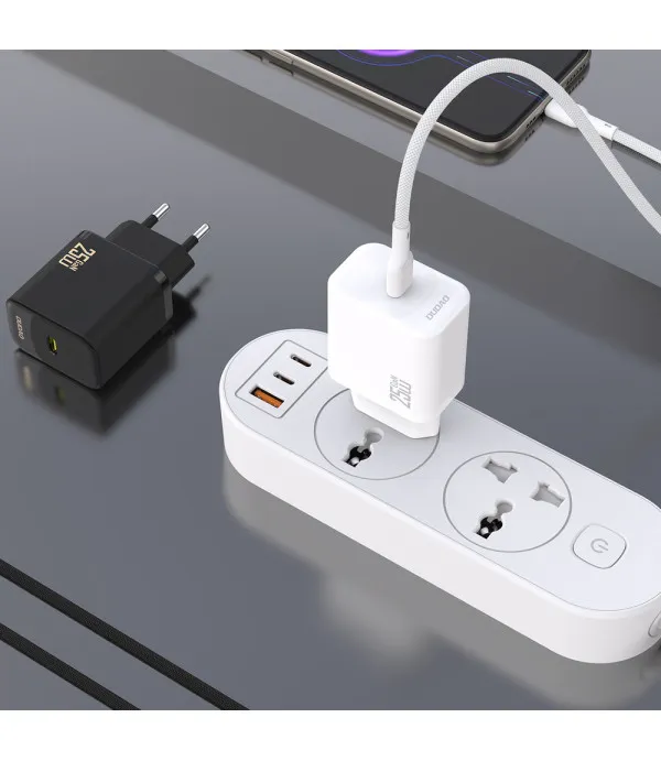 Dudao A27CEU PD 25W GaN USB-C zidni punjač s kabelom