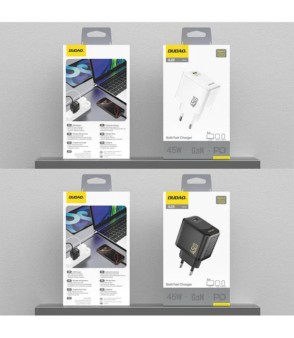 Dudao A28 45W GaN zidni punjač USB-C