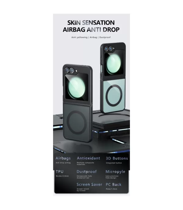 Prozirna Magsafe silikonska maskica za Samsung Galaxy Z Flip6 5G