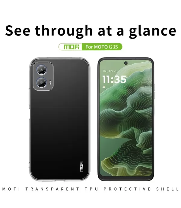 MOFI silikonska prozirna maskica za Motorola Moto G35 5G
