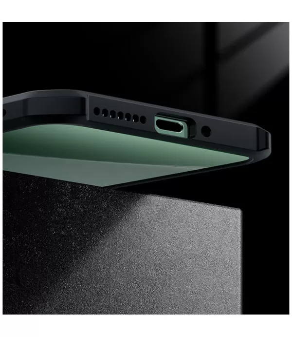 XUNDD prozirna silikonska maskica s crnim rubom za Xiaomi 15 5G