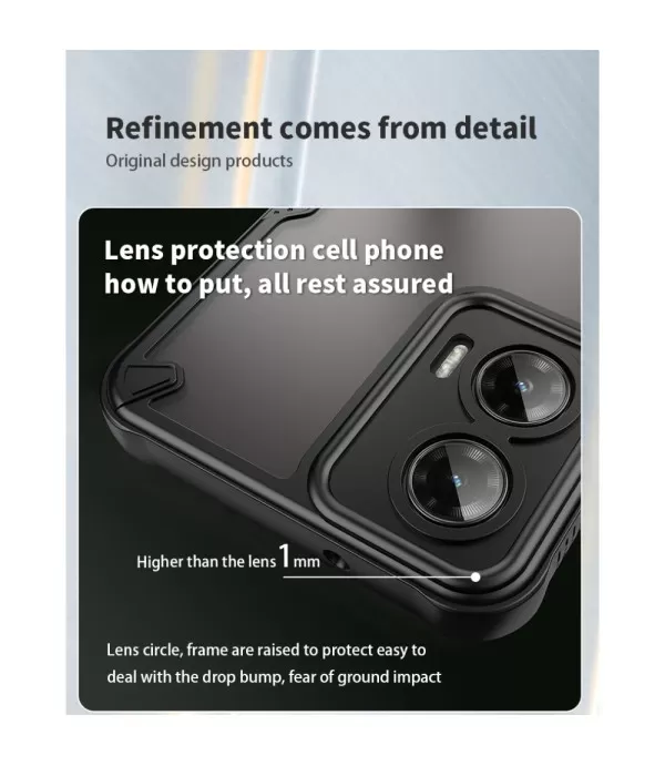 Hybrid Frosted prozirna maskica za Motorolu Moto G35 5G – Izdržljiva zaštita i moderan dizajn