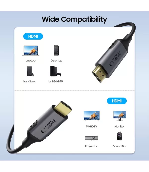 TECH-PROTECT ULTRABOOST HDMI to HDMI 2.1 kabel 200 cm