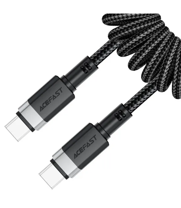 ACEFAST C14-03 USB-C na USB-C spiralni kabel 60W 3A 1.2m