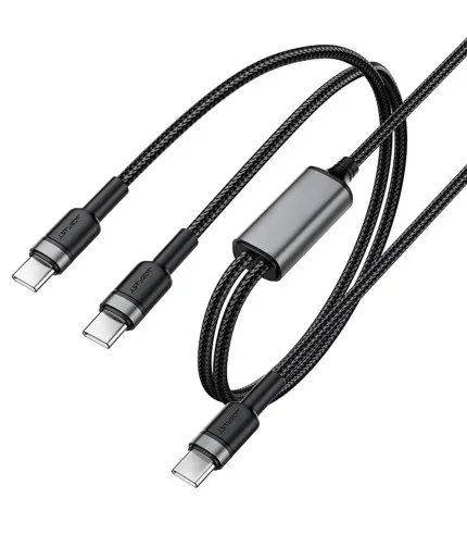 ACEFAST C22-02 USB-C na 2x USB-C kabel 100W 5A 1,25 m