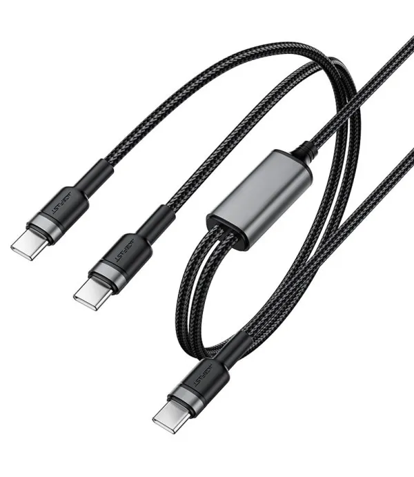 ACEFAST C22-02 USB-C na 2x USB-C kabel 100W 5A 1,25 m