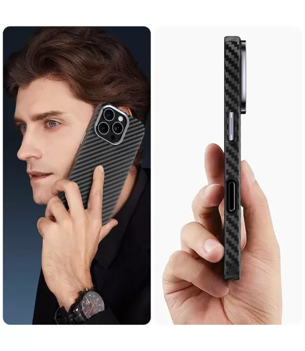 TECH-PROTECT Ion Carbon maskica za iPhone 16