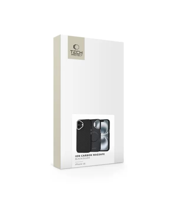 TECH-PROTECT Ion Carbon maskica za iPhone 16
