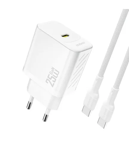 Dudao A27CEU PD 25W GaN USB-C zidni punjač s USB-C kabelom