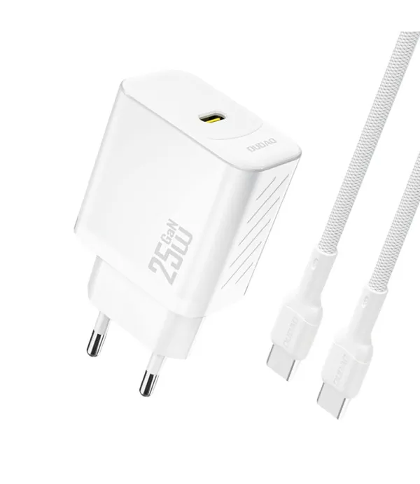 Dudao A27CEU PD 25W GaN USB-C zidni punjač s kabelom