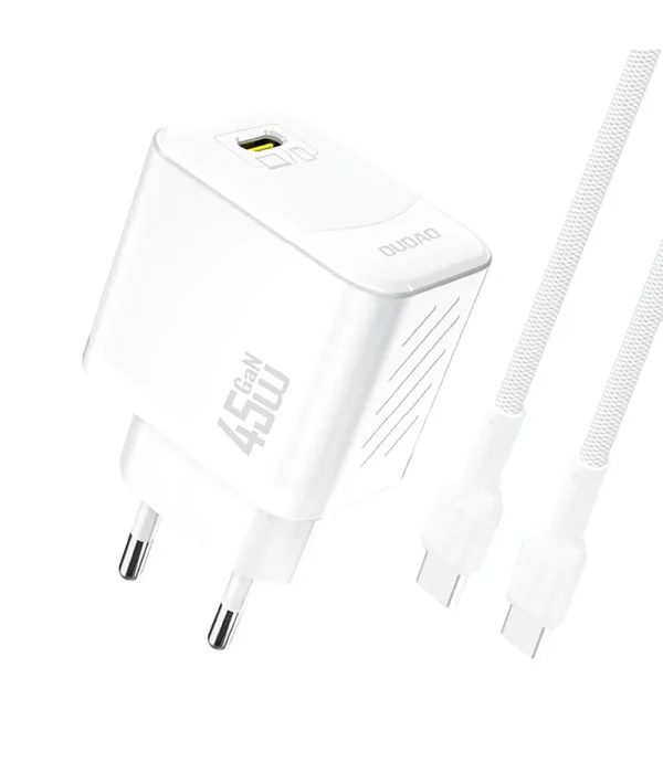Dudao A28C 45W GaN zidni punjač + USB-C na USB-C kabel 