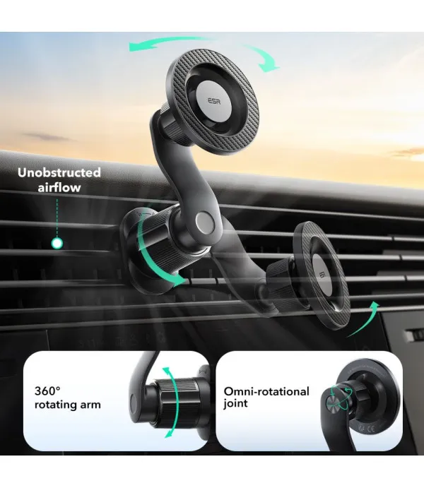 ESR OmniLock Magnetic MagSafe nosač za ventilaciju automobila