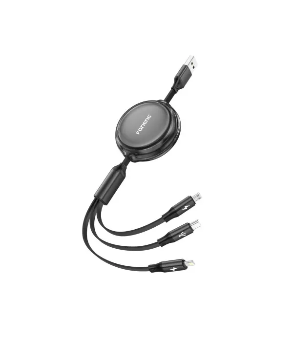 Foneng X113 3u1 USB kabel Micro USB / USB-C / Lightning
