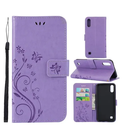 Samsung Galaxy A10 Cvijeće i leptir preklopna kožna wallet torbica