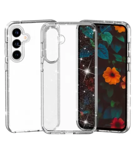 Prozirna gliter silikonska maskica za Samsung Galaxy A36 5G / A56 5G