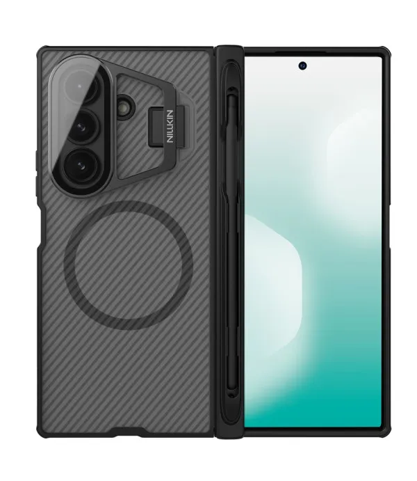 NILLKIN CamShield Prop Magnetic Translucent torbica za Samsung Galaxy Z Fold7 5G s olovkom – vrhunska zaštita i sofisticiran dizajn