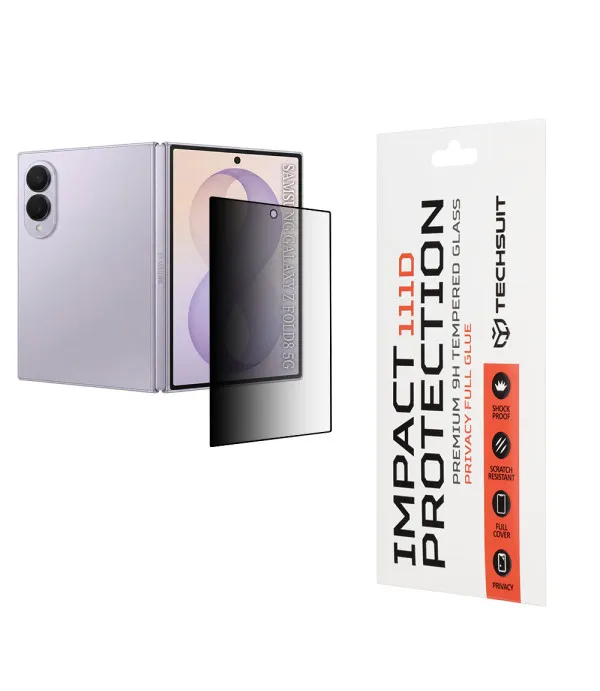 Premium Privacy Full Glue zaštitno staklo za Samsung Galaxy Z Fold8 vanjski ekran