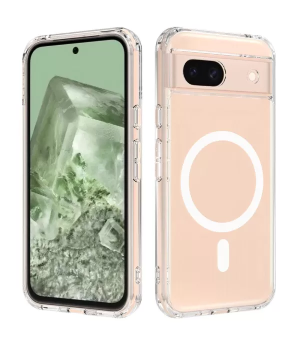 Magnetna prozirna Magsafe silikonska zaštitna maskica za Google Pixel 8a