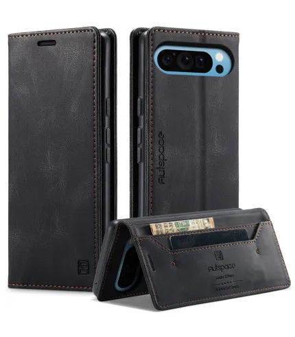 AUTSPACE Premium preklopna torbica za Google Pixel 9 / Pixel 9 Pro RFID tehnologijom