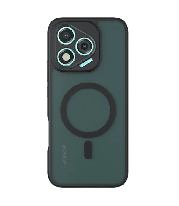 Matt prozirna crna MagSafe TPU maska za Honor 400 Lite