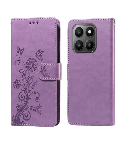 Honor 400 Smart Cijeće i leptiri dizajn preklopna torbica futrola