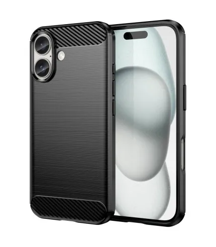 Carbon Brush silikonska zaštitna maskica Apple iPhone 16