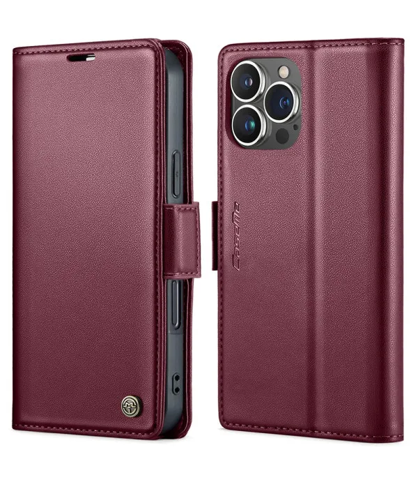 CASEME 023 kožna novčanik torbica za iPhone 16 Pro