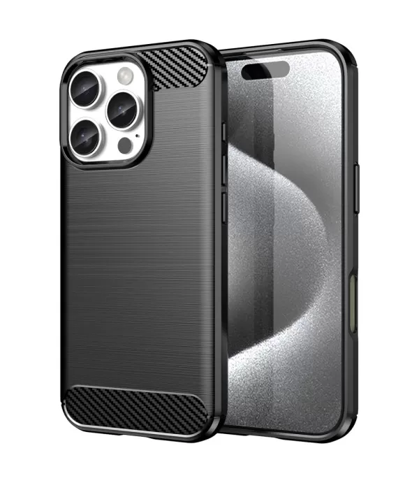 Carbon Brush silikonska zaštitna maskica za iPhone 16 Pro Max – elegantna i pouzdana zaštita