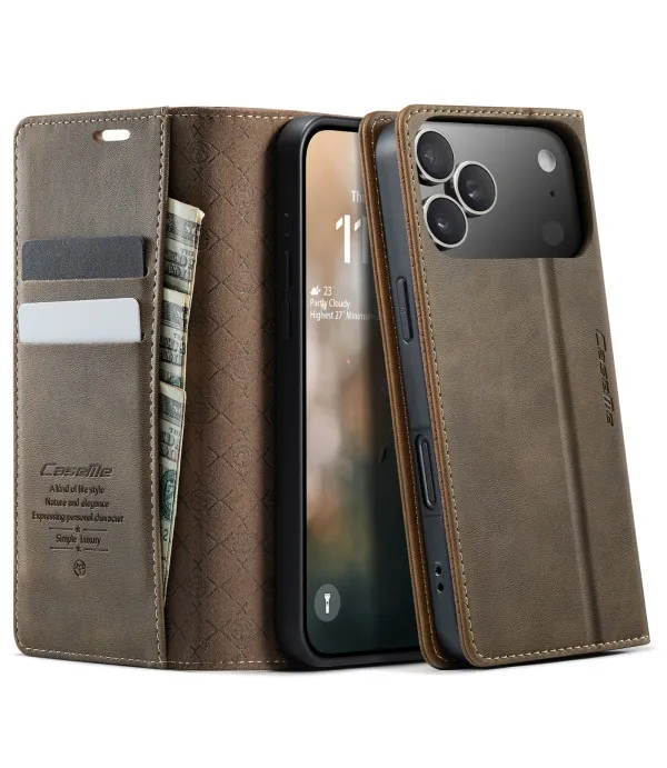 CASEME novčanik kožna torbica za iPhone 17 Pro – zaštita i praktičnost u jednom