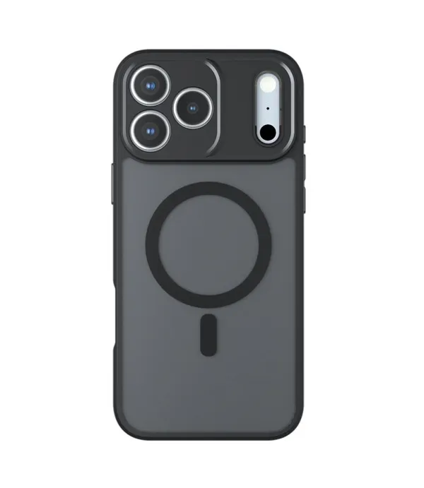 MagSafe maskica za iPhone 17 Pro – crna s mat prozirnim leđima