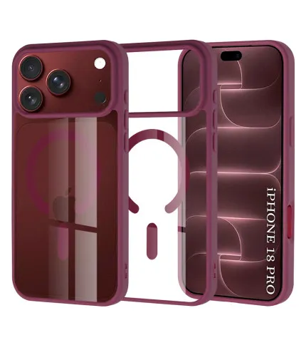 iPhone 18 Pro Techsuit MagSafe Pro prozirna sjajna maskica