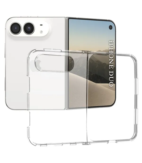 Techsuit Clear Silicone prozirna maskica za iPhone Duo